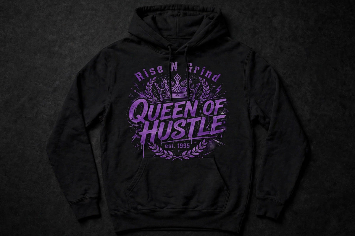 Queen of Hustle Purple Hoodie