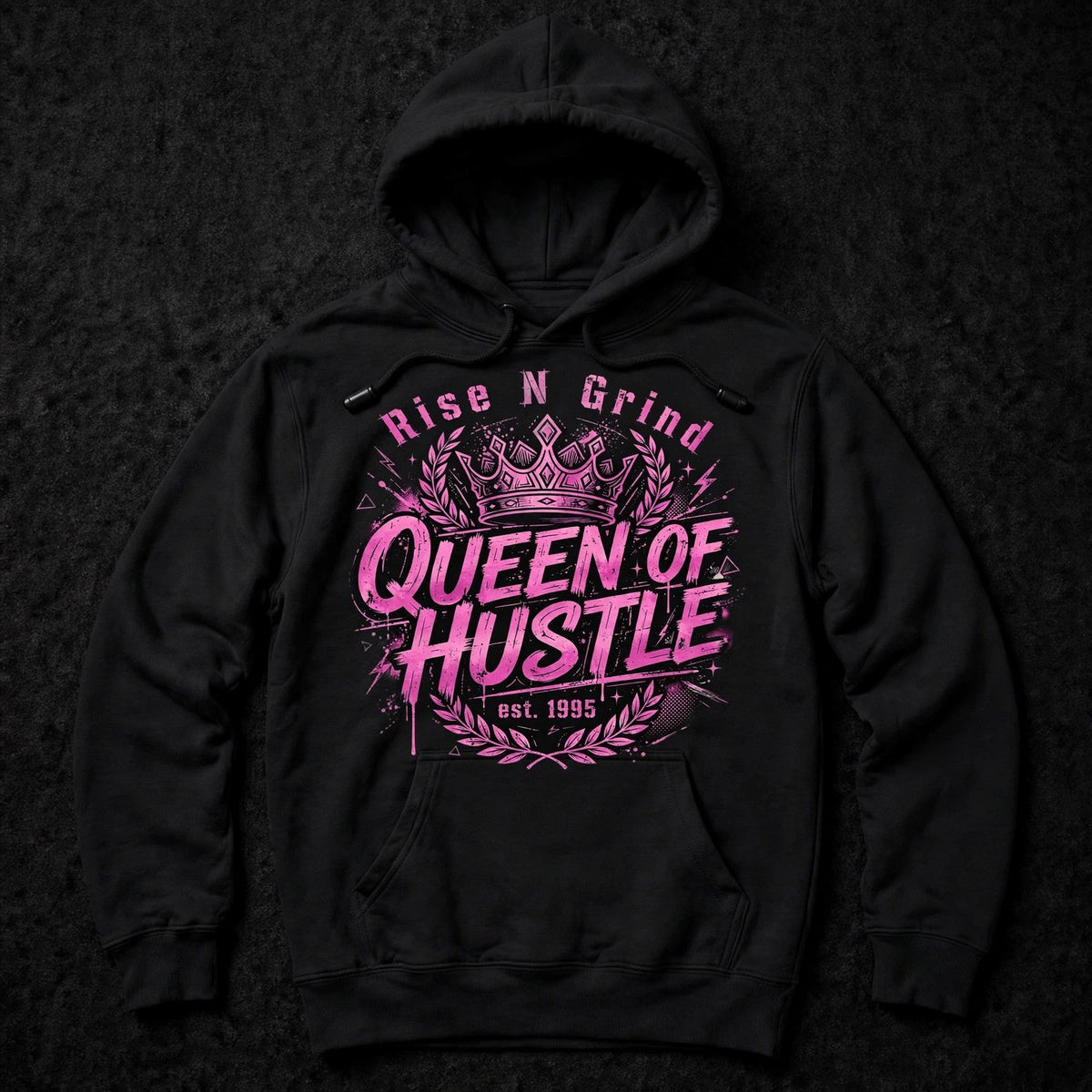 Queen of Hustle Rose Hoodie